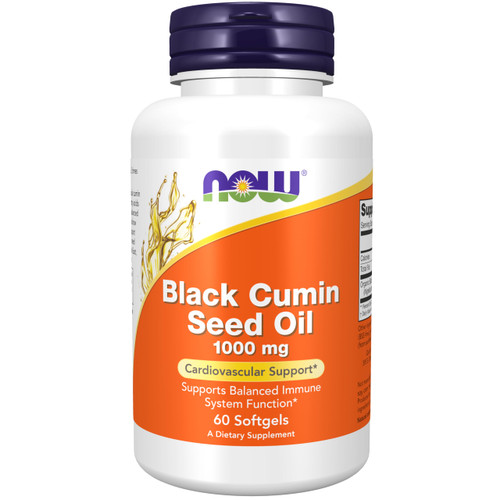 NOW Supplements, Black Cumin Seed Oil, 1,000 mg, Cardiovascular Support*, 60 Softgels NOW Supplements, Black Cumin Seed Oil, 1,000 mg, Cardiovascular Support*, 60 Softgels