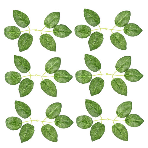 Ciieeo 100 Pcs Artificial Rose Leaves Silk Rose Plant Faux Greenery Bouquet of Flowers Artificial Leaves Table Artificial Plant Leaf Vine Decor Simulated Infant Products Wedding Plastic