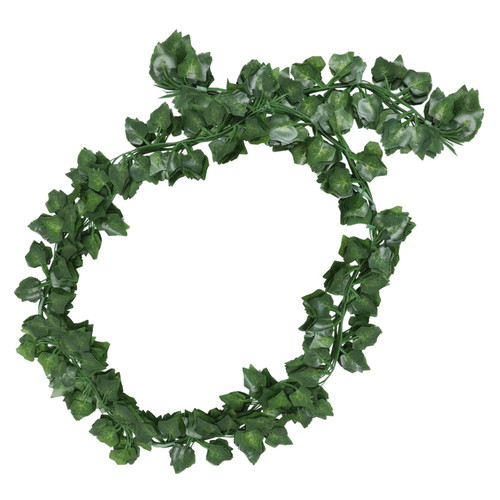 Zerodeko 12pcs Simulated Ivy Greenery Leaves Garland Simulated Rattan Hanging Simulation Rattan Artificial Leaves Fake Vine Leaves Decor Artificial Vine Silk Cloth Plant Fashion