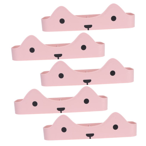 OFFSCH 5pcs Slippers Organizer Wall Mounted Shoes Rack Sticky Shoes Holder Shoe Storage Cabinet Over Door Storage Shoe Rack Shoe Storage Rack Shoe Mounted Pink No Punching Shelf