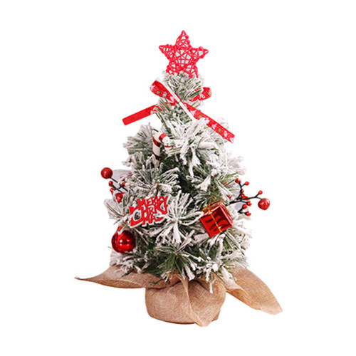 Amosfun 1PC Tabletop Xmas Trees Berry Christmas Ornaments Xmas Table centerpieces Tabletop Tree Decor Christmas countertop Decor Holiday Figurine Christmas Rustic Decor Desktop Frost