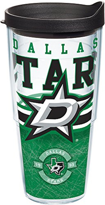 Tervis 1165390 NHL Dallas Stars Core Tumbler with Wrap and Black Lid 24oz, Clear Tervis 1165390 NHL Dallas Stars Core Tumbler with Wrap and Black Lid 24oz, Clear