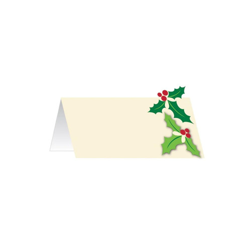 Creative Converting Holly Place Cards, 2" x 3.25", Multi-color