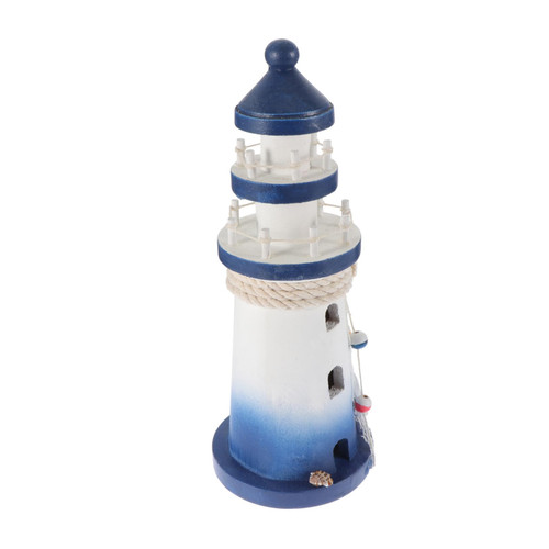 ULDIGI Lighthouse Ornaments Lighthouse Decor Beach House Nautical Gifts Decorative Lighthouse Nautical Table Centerpieces Home Decor for Men Unique Lighthouse Desk Artwork Wood Man