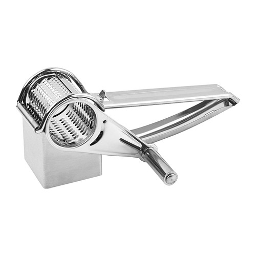 Cheese Grater - Cheese Grater Handheld | Stainless Steel Rotary Grater | Drum Grater Cheese | Lightweight Round Cheese Shredder | Potato Shredder | Butter Grater Machine for Cheese & Vegetables