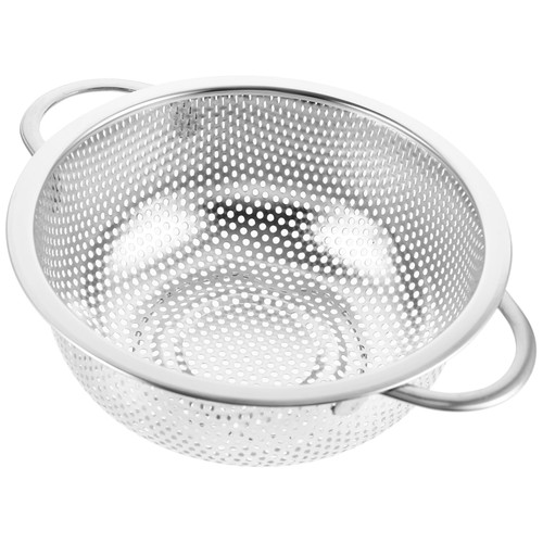 Zerodeko 2pcs Kitchen Strainers and Colanders Rice Washing Basket Noodle Strainer Basket Stainless Steel Drain Basket Fruit Kitchen Washing Strainer Colander Stainless Steel Spider Mesh
