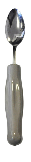 Kinsman Enterprises 11544 Weighted Gray Vinyl Handle Stainless Steel Teaspoon