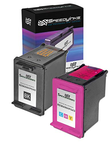 Speedy Inks Remanufactured Ink Cartridge Replacement for HP 60 (1 Black & 1 Color, 2-Pack)