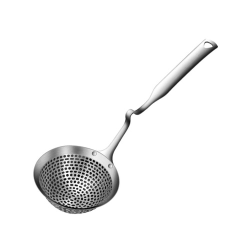 PRETYZOOM Hot Pot Colander Stainless Steel Strainer Spoon Cooking Skimmers Serving Spoon Ladles Stainless Steel Spoon Fat Skimmer Spoon Handle Strainer Spoon Metal 304 Stainless Steel Fried