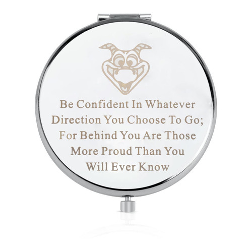 LQRI Cartoon Figment Makeup Mirror Purple Dragon Gift Figment Lover Merchandise Purple Dragon Fan Gift