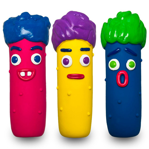 HOLYSTEED Squeaky Dog Toys for Small Dogs, Soft Small Dog Toys Squeaky, Smile Face Latex Dog Squeaky Toys for Small, Medium Breeds