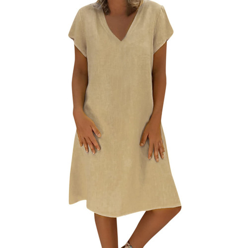 Lightning Deals Today Sale and Ship from Amazon Sale 2024 Spring Trendy V Neck Dress for Women Lightweight Loose Comfy Tunic Short Sleeve Spring 2024 Linen Dresses Casual Beach Sundresses Lightning Deals Today Sale and Ship from Amazon Sale 2024 Spring Trendy V Neck Dress for Women Lightweight Loose Comfy Tunic Short Sleeve Spring 2024 Linen Dresses Casual Beach Sundresses