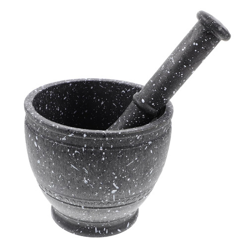 OKUMEYR 1 Set Spices Garlic Grinding Bowl Plastic Mortar Grinding Bowl for Kitchen Seasoning Grinding Bowl Mortar with Pestle Garlic Pestle Mortar for Kitchen Crush Pot Household Pp Masher