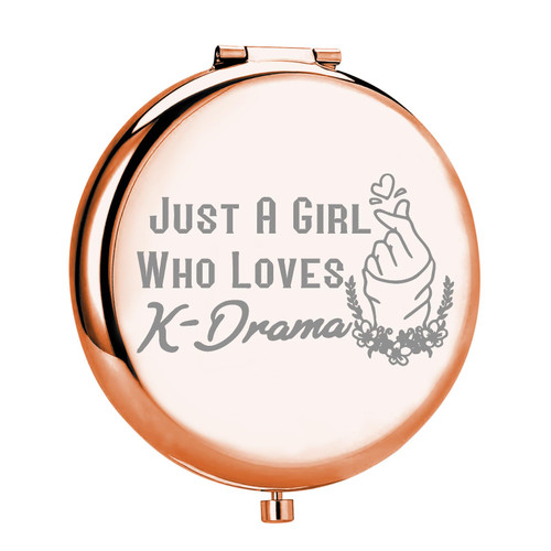 MYOSPARK K-Drama Lover Gift K-Drama Girl Compact Makeup Mirror Gift Korean Drama Fan Gift Just A Girl Who Loves K-Drama Makeup Mirror (Loves K-Drama Mirror) MYOSPARK K-Drama Lover Gift K-Drama Girl Compact Makeup Mirror Gift Korean Drama Fan Gift Just A Girl Who Loves K-Drama Makeup Mirror (Loves K-Drama Mirror)