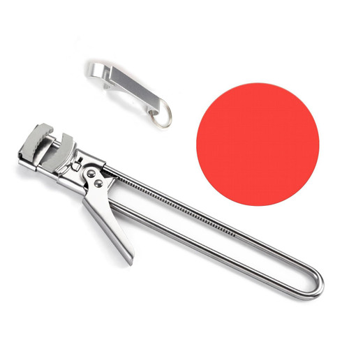 Orangaroos Jar Opener for Weak Hands - Removes Tight Jar Lid for Seniors with Arthritis - Adjustable Jar Opener - Multi Opener Set with Jar Opener Gripper Pad and Bottle Opener Keychain