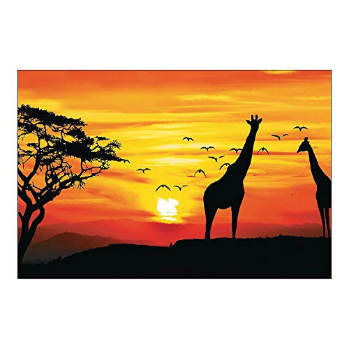 Fun Express African Safari Backdrop Banner - Party Decor - Wall Decor - Preprinted Backdrops - 3 Pieces