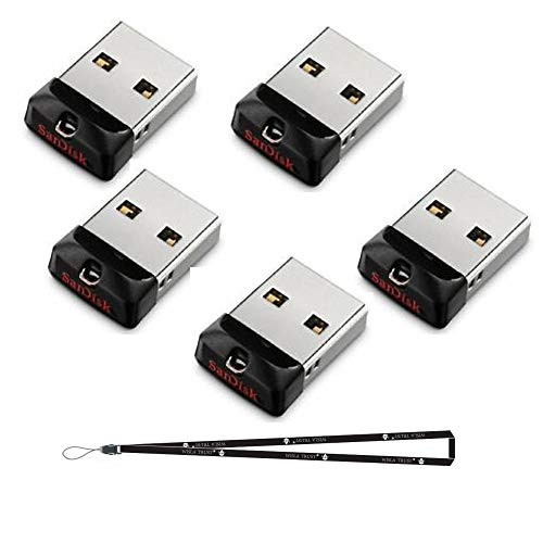 SanDisk Cruzer Fit 16GB (5 pack) SDCZ33-016G USB 2.0 Flash Drive Jump Drive Pen Drive SDCZ33-016G - Five Pack + Bonus Wisla Trust (TM) landyard SanDisk Cruzer Fit 16GB (5 pack) SDCZ33-016G USB 2.0 Flash Drive Jump Drive Pen Drive SDCZ33-016G - Five Pack + Bonus Wisla Trust (TM) landyard
