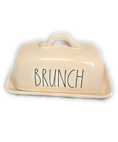 Rae Dunn Artisan Collection Butter Dish with Lid (Brunch)