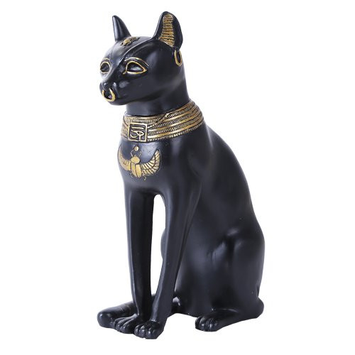 Pacific Giftware 8 Inches Ancient Egyptian God Black and Golden Bastet Cat Statue Figurine Pacific Giftware 8 Inches Ancient Egyptian God Black and Golden Bastet Cat Statue Figurine