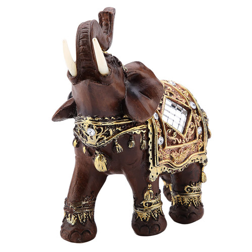 Tomotato Lucky Wealth Elephant Statue, Lucky Feng Shui Wood Grain Elephant Statue Sculpture Wealth Figurine Gift Home Decoration Collection(Big) Tomotato Lucky Wealth Elephant Statue, Lucky Feng Shui Wood Grain Elephant Statue Sculpture Wealth Figurine Gift Home Decoration Collection(Big)