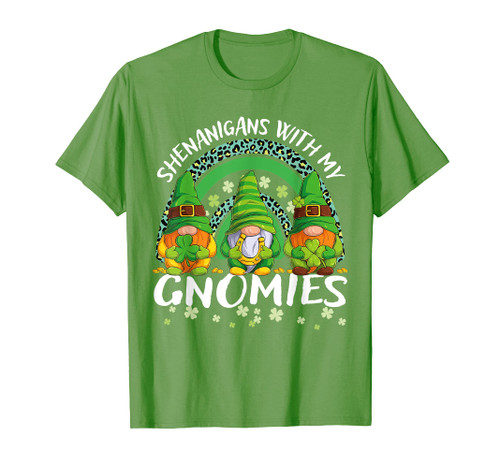 Shenanigans With My Gnomies Rainbow St Patrick's Day Gnome T-Shirt Shenanigans With My Gnomies Rainbow St Patrick's Day Gnome T-Shirt