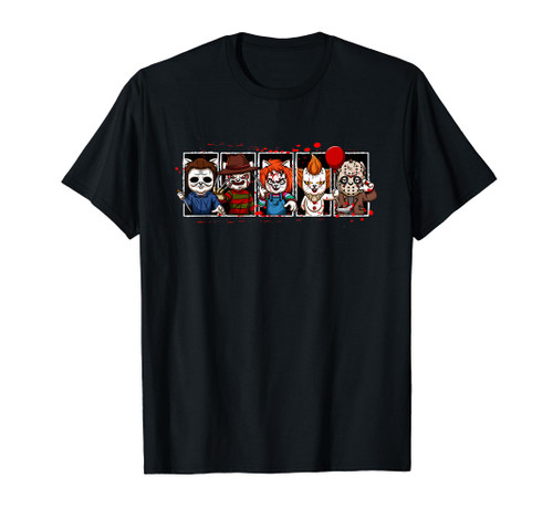 My Little Horror Crew - Halloween Horror Movie Cats T-Shirt My Little Horror Crew - Halloween Horror Movie Cats T-Shirt