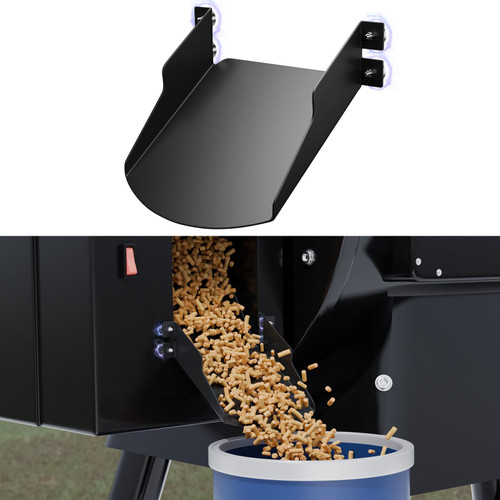 ClosatMeaster Pellet Helper Chute Compatible with Traeger Grill, Magnetic Metal Chute for Pellets Cleanout Collect, Accessories Fit for Traeger Smoker Grill Ironwood 885, Pro Series 22/34/575, Pro 780