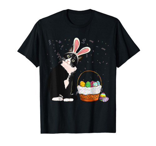 Easter Day Cat Bunny Ears Eggs Shirt Men Women Easter Rabbit T-Shirt Easter Day Cat Bunny Ears Eggs Shirt Men Women Easter Rabbit T-Shirt
