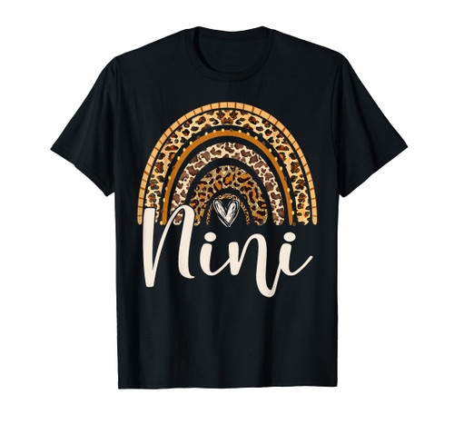 Nini Leopard Rainbow Mothers Day T-Shirt