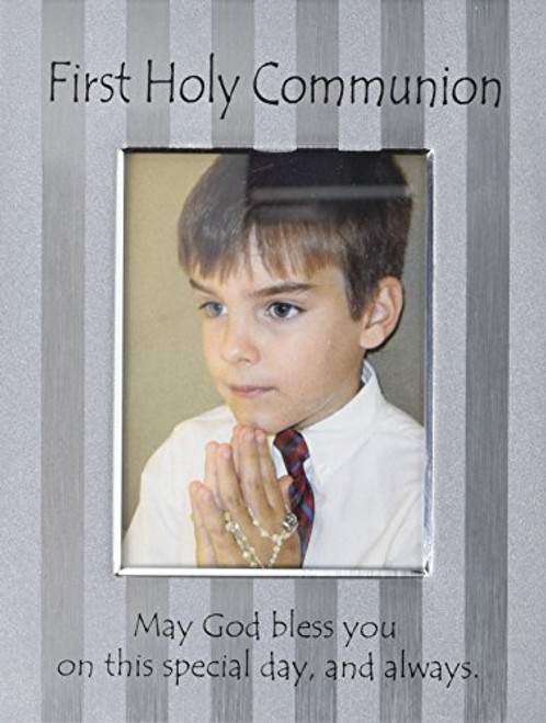Cathedral Art MF239 First Holy Communion Screened Metal Picture Frame, 6 by 8-Inch