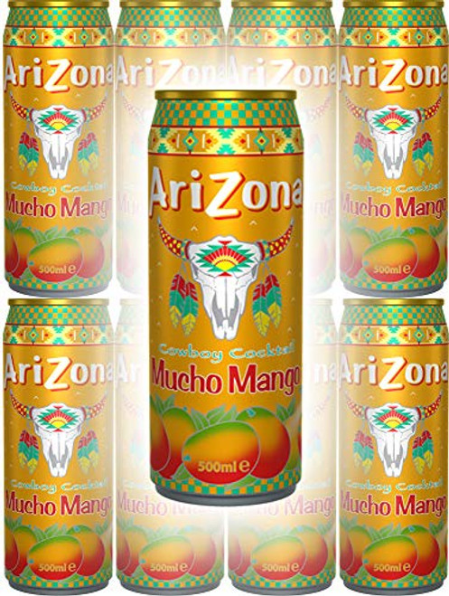 Arizona Tea Mucho Mango, 23 Oz Tall Cans (Pack of 8, Total of 184 Oz) Arizona Tea Mucho Mango, 23 Oz Tall Cans (Pack of 8, Total of 184 Oz)