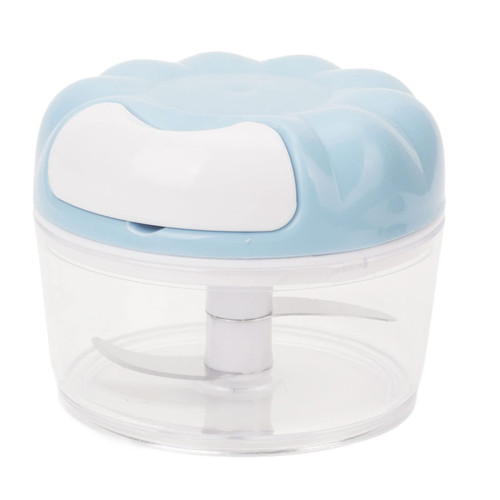 Manual Garlic Chopper Food Slicer And Mini Garlic Grinder Masher Onion Chopper Food Processor for Ginger, Chili, Fruit, Meat(Blue)