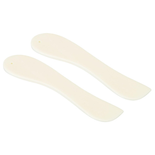 PATIKIL Bone Folder Creaser, 2 Pack Paper Creaser Arc Shape Scoring Folding Creasing Origami Tool for DIY Handmade Burnishing Bookbinding and Paper Crafts, White-1