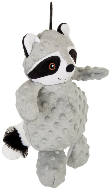 Petlou Dog Plush Toys,Interactive Stuffed Dog Squeaky Toys Chew Dog Toys for Medium Dog Small Large Dogs ,Dotty Friends Dog Toy (12 INCH, Dotty Friends-Raccoon)