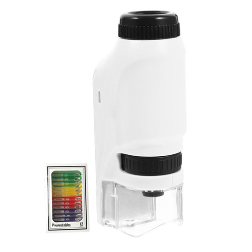 Abaodam 1 Set Children's Microscope Toys Biological Experiment Tool Student School Supply Pocket Microscope Beginner Microscope White Plastic Equipment Set Pupils Simple