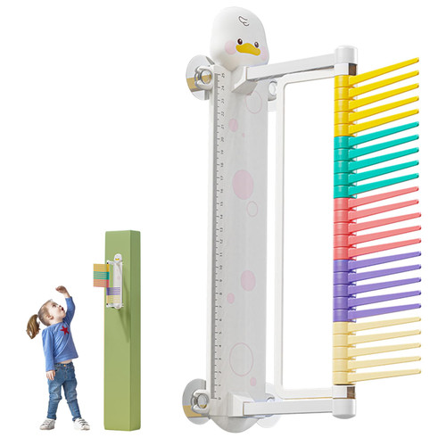 Ckuakiwu Vertical Jump Trainer for Kids, 9.8inch Cartoon Duck Vertical Jump Measurement Test, Wall Mounted Vertical Jump Tester for Home School