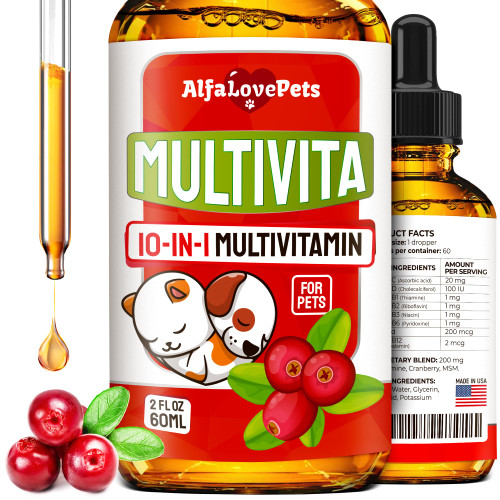 Dog Vitamins and Supplements ? Cat Multivitamin ? Cat and Dog Supplements & Vitamins ? Multivitamins for Dogs ? Hip & Joint Pet Vitamins ? Vitamin C for Dogs ? Vitamin B12 for Cats ? Made in USA ? 2Oz