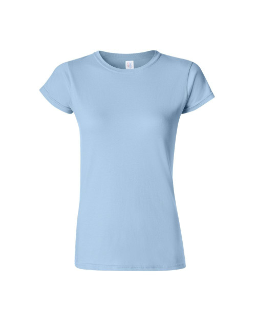 Gildan Women's Softstyle Cotton T-Shirt, Style G64000L, Multipack, Light Blue (2-Pack), Medium