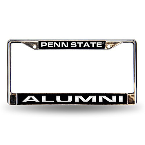 Rico Industries NCAA Penn State Nittany Lions Laser Cut Inlaid Standard License Plate Frame, Chrome, 6" x 12.25" Rico Industries NCAA Penn State Nittany Lions Laser Cut Inlaid Standard License Plate Frame, Chrome, 6" x 12.25"