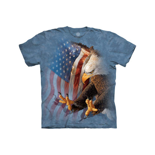 The Mountain Kids' Big MyMountain Eagle Freedom Apparel-Cornflower Blue, X-Large