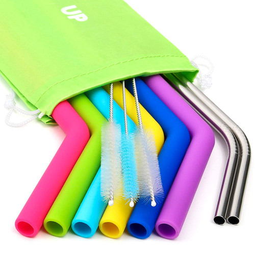 Silicone Straws for 30 oz Tumbler Yeti / Rtic Complete Bundle - Reusable Silicone Straws Set of 6 - Stainless Steel Straws Extra Long - Brushes and Storage Pouch Included Silicone Straws for 30 oz Tumbler Yeti / Rtic Complete Bundle - Reusable Silicone Straws Set of 6 - Stainless Steel Straws Extra Long - Brushes and Storage Pouch Included