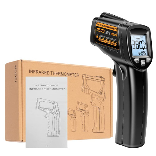 MOMOJIA Thermometer? Thermometer Cooking Laser-Temperature Gun-High Temperature Contact Laser-Pyrometer for Food Oven Industrial