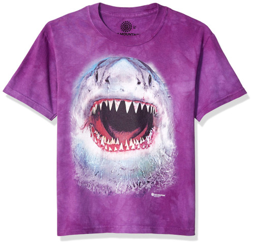 The Mountain Wicked Nasty Shark Child T-Shirt, Purple, Small The Mountain Wicked Nasty Shark Child T-Shirt, Purple, Small