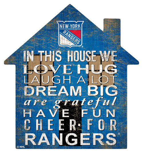 Fan Creations NHL New York Rangers Unisex Rangers House Sign, Team Color, 12 inch