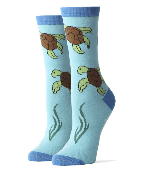 Oooh Yeah Women's Crew Funny Novelty Socks Turtle Oooh Yeah Women's Crew Funny Novelty Socks Turtle