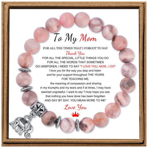 JoycuFF Elephant Mother's Day Gifts for Mom/Mother,Elephant Gifts for Mom as Birthday Gifts,Luck Elephant Bracelets for Mom/Mother,Mom's Gifts from Daughter,Mom Bracelets for Mother JoycuFF Elephant Mother's Day Gifts for Mom/Mother,Elephant Gifts for Mom as Birthday Gifts,Luck Elephant Bracelets for Mom/Mother,Mom's Gifts from Daughter,Mom Bracelets for Mother