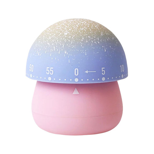 Mechanical Kitchen Timer, Cute Mushroom Timer for Kids, Wind Up 60 Minutes Manual Countdown Timer for Classroom, Home, Study and Cooking (D)