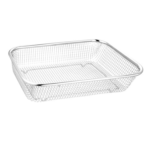 Cabilock 1PC kitchen veggie mesh wire colander fruit vegetable rinse basket Wire Sieve fine mesh strainer fruit vegetable washing basket metal fruit drainer sink filter steel fruit stand