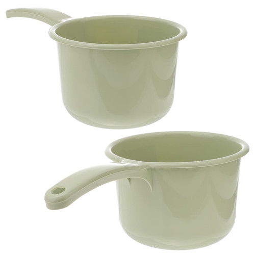 Hemoton 2pcs Plastic Water Scoop Japanese Water Ladle Bath Water Spoon Kitchen Ladle Spoon Plastic Ladle Spoon Bath Cup Bathing Ladle Kitchen Water Ladles Water Bath Baby Pp Body Wash
