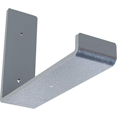 Ekena Millwork BKTM02X08X06HSHLB Steel Bracket, 2"W x 8"D x 6"H, Hammered Light Blue